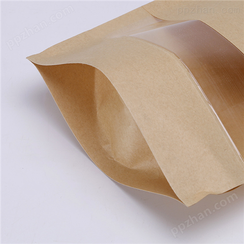聚嵘包装工厂定制密封休闲食品牛皮纸袋