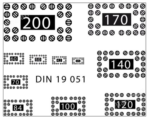 ISO分辨率测试卡爱莎测试标定板TE143