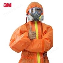3M 4690化学防化服 防硫酸喷漆耐酸碱工作服隔离全身防辐射