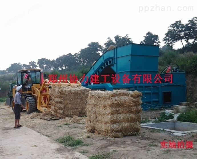 郑州落地式麦秸秆打包机协力固定式农作物秸秆打包机